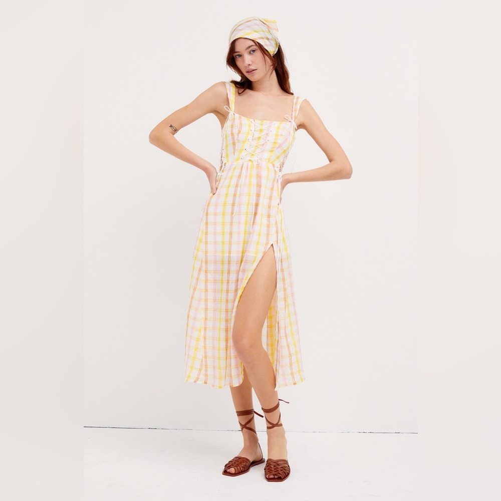 NWOT For Love & Lemons Rue Midi Dress